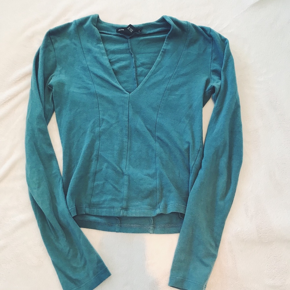 Soft blue Club Monaco Long sleeve shirt💕